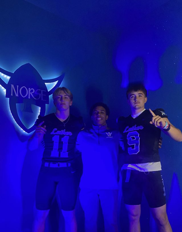 I had a great weekend/visit at <a href="/LutherFootball/">Luther Football</a> ‼️ Thank you <a href="/CoachKwillis/">Khayleb Willis</a> &amp; <a href="/CoachTroche56/">Joe Troche</a> for the hospitality. 
<a href="/johnruss07/">John Russ</a> <a href="/theothercoachO/">Trae Owens</a>