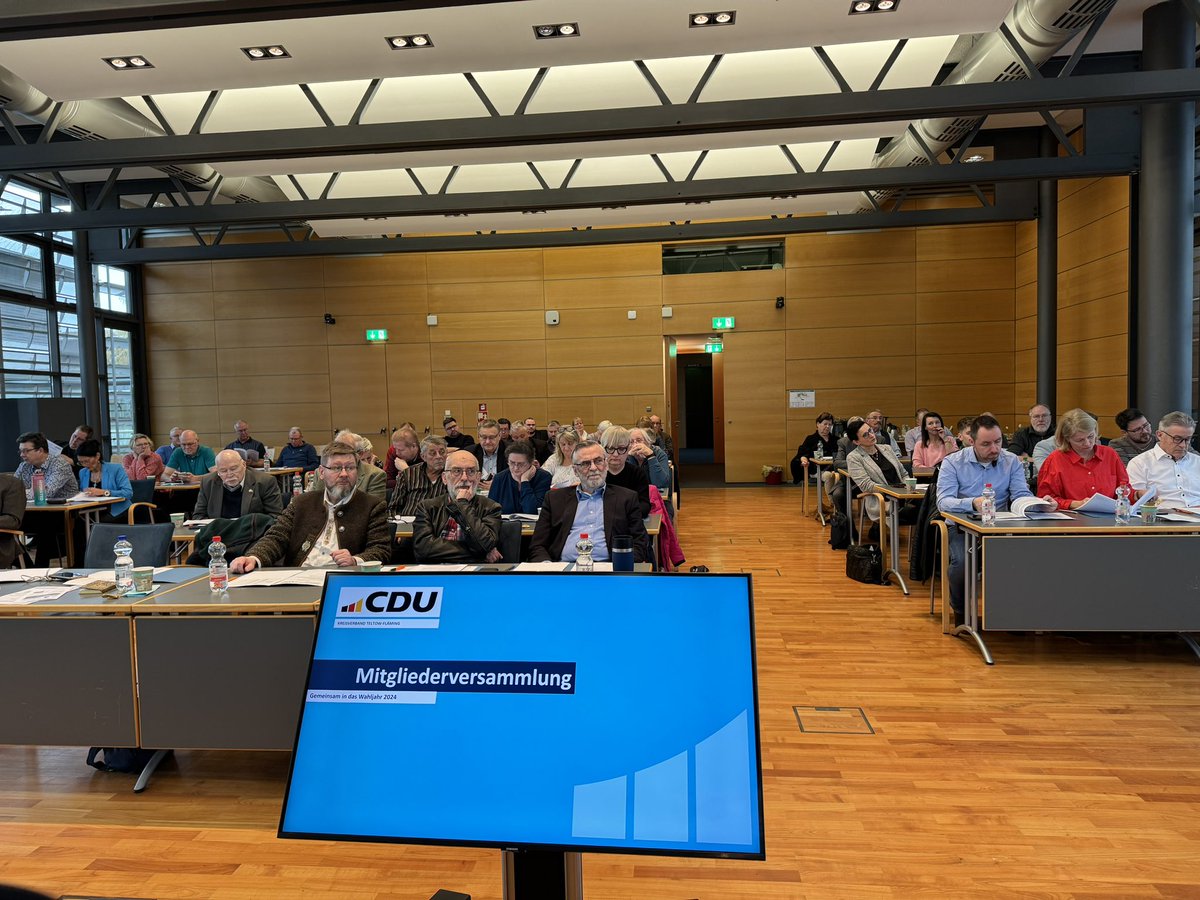Kreisparteitag der CDU Teltow-Fläming: Mit 43 Kandidaten aus allen Regionen und gesellschaftlichen Bereichen treten wir mit unserem  Zukunftsprogramm für die Kreistagswahl am 9. Juni 2024 an. Auf geht’s Teltow-Fläming-Bürgerlich, optimistisch mit Mass und Mitte!