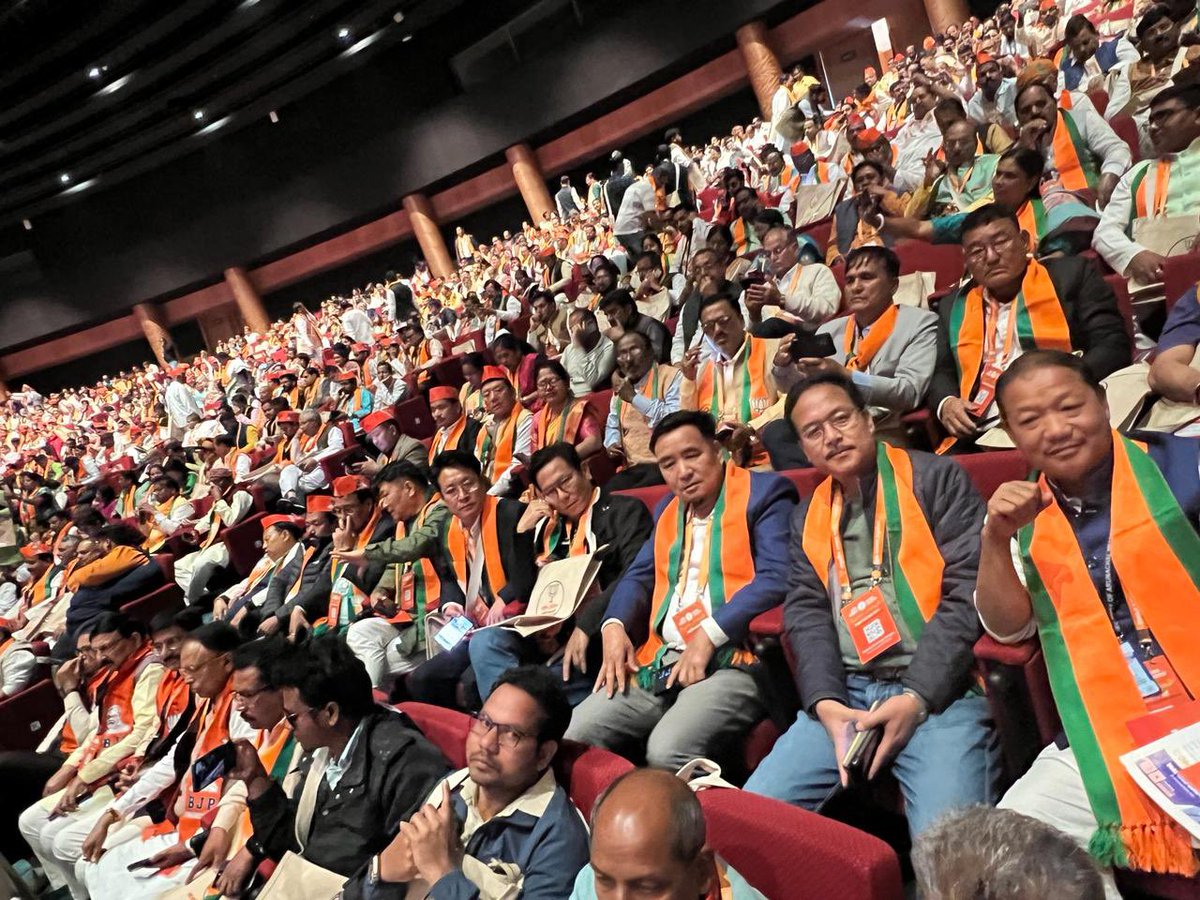 Attended the 2 days #BJPNationalcouncil meeting held at Bharat Mandapam New Delhi.@BJP4Arunachal @BJP4India