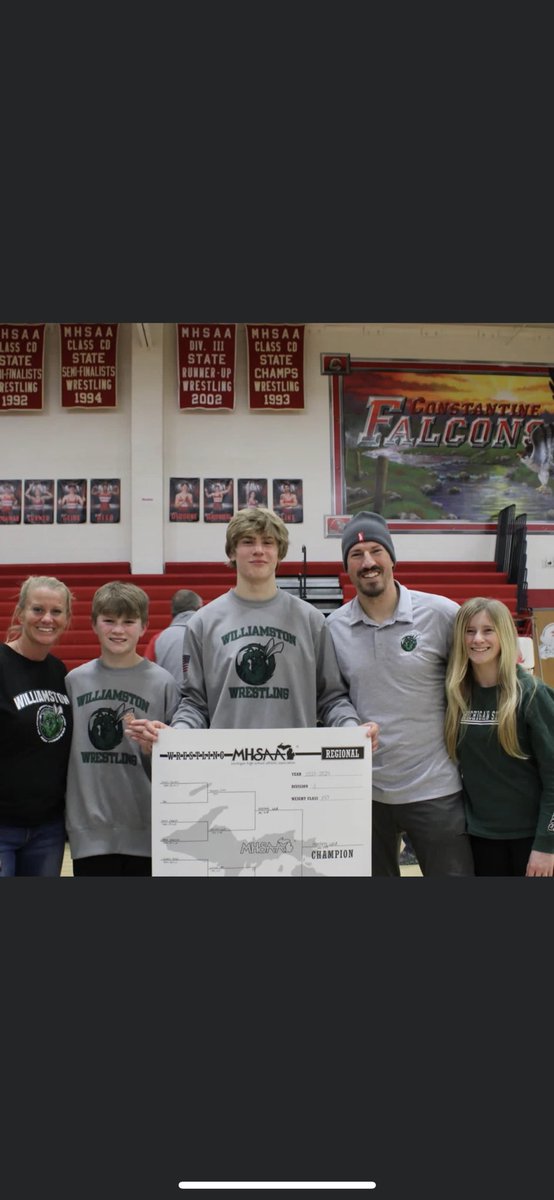Congrats to the Hardings!! Hawk and Justice, both former Wellington wrestling club youth wrestlers who moved to Michigan and both qualified for their high school State tournament this weekend! Awesome job and good luck!!