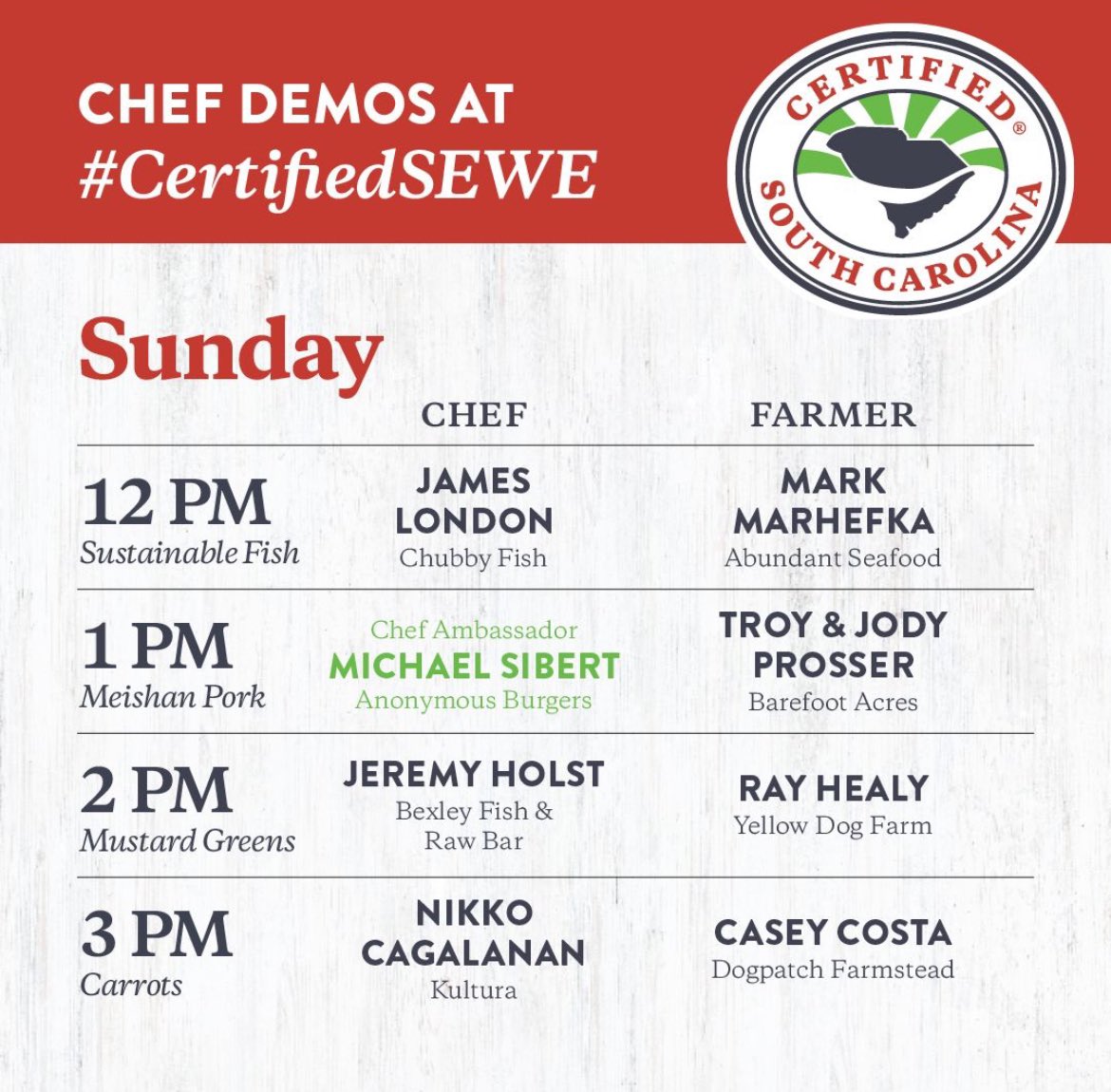 Day 3 of #CertifiedSEWE starts now! We’ve got a great lineup for the final day of the @FreshOnTheMenu stage!