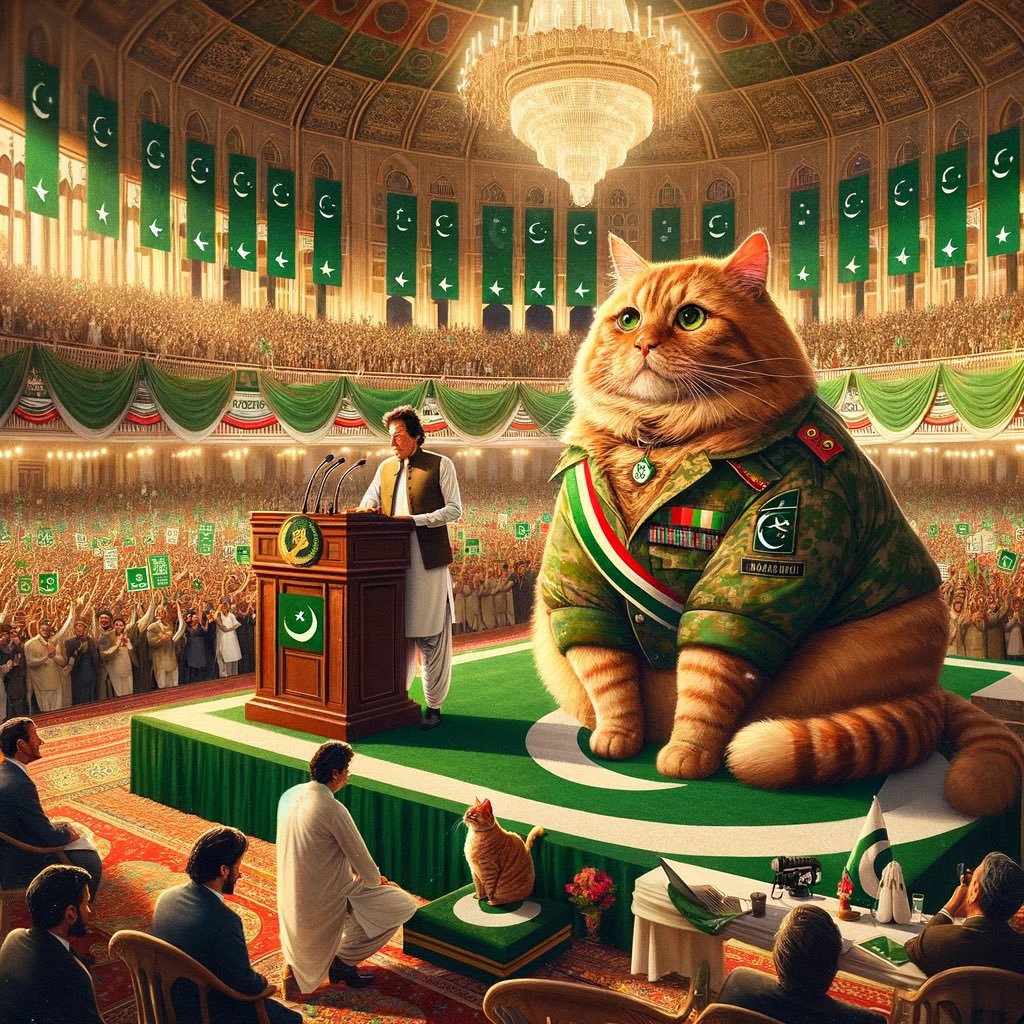 KhanCatz's tweet photo. I was bored; here's Khan Sahab chilling with a cat, If it was the COAS of 🇵🇰 lol. This is a jokes btw but wholesome so I thought I’d share it, lol #Imran_Khan  #ImranFightingForPakistan  #PTI #Pakistan https://t.co/27ercY7JCH