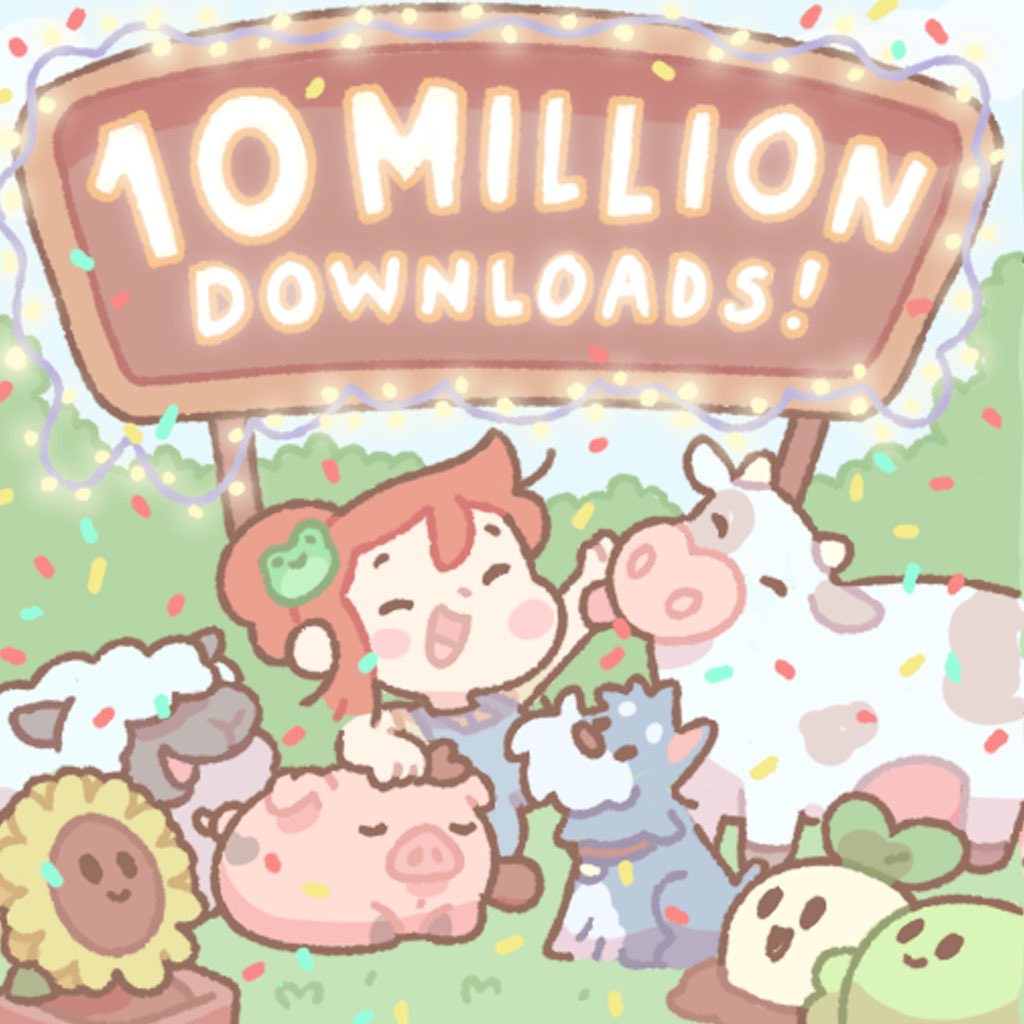 Hi everyone, we surpassed 10M downloads! 💚 Congratulations to every member of our team and our publishers at <a href="/HyperBeard/">HyperBeard</a>. 🥕🐔

The game has evolved significantly. If you haven't checked out the game recently, now's the perfect time.

#indiedev #indiegame #gamedev #art #gameart