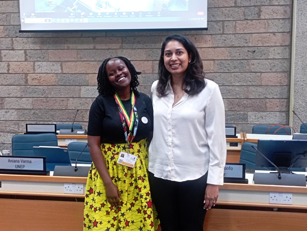 acopphe's tweet photo. Naomi Gitau of #ACOPPHE receiving a gold medal for her active participation in the "One Health Alliance in the Context of Children and Youth" in the just concluded #GYEA20244
The #GYEA saw the youth declaration present to the executive director of @UNEP @andersen_inger
#UNEA6 https://t.co/jMiMLouzIo