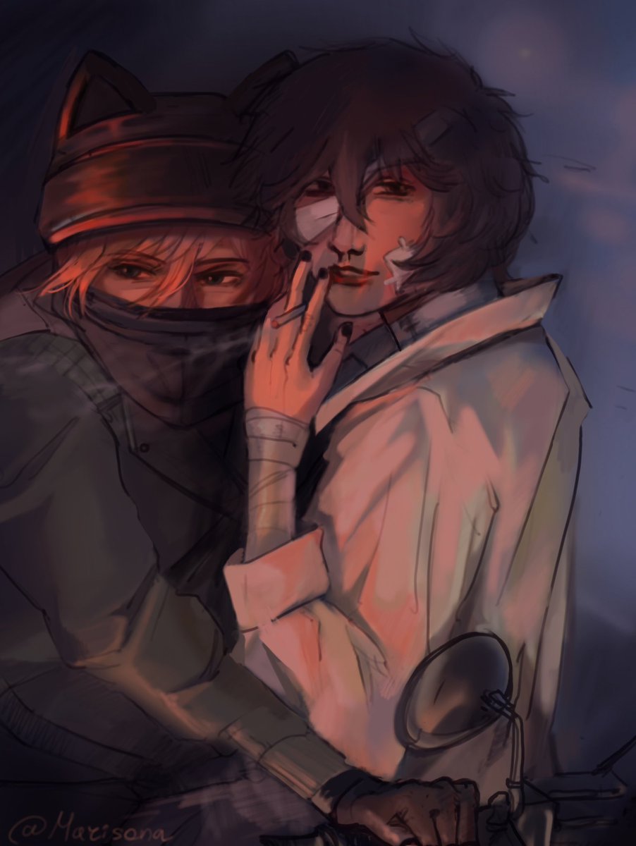 моя бедная юность - королева бензоколонки 
#bsd #bungostraydogs #soukoku #skk