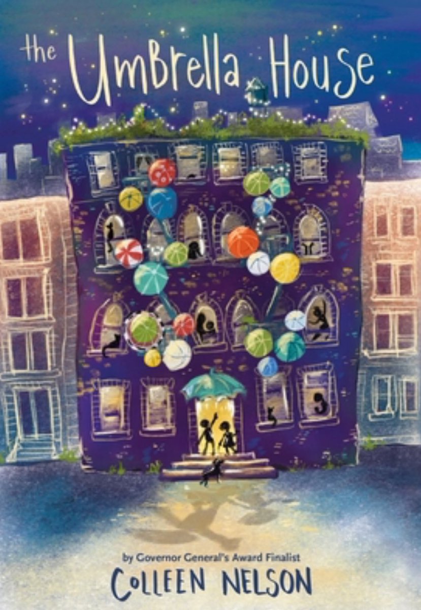 Once upon a time in the real world, an abandoned bldg. became home to a group of people who needed a place to live. The squatters named it, Umbrella House. This is a story about community and the power of art to make a change. ⭐️⭐️⭐️⭐️ #bookposse @ColleenNelson14 @PajamaPress1