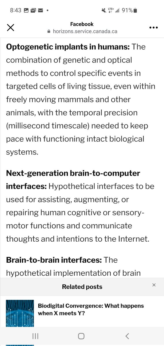 Optogenetic Implants? Brain to Brain Interfaces? Emotion Tracking? Predictive Crime Prevention?
Only crimes I see are #CrimesAgainstHumanity & ALL the politicians are involved.
I call for a public trial in the People's Court. 
Policy Horizons 2013:

horizons.service.canada.ca/en/2013/08/01/…