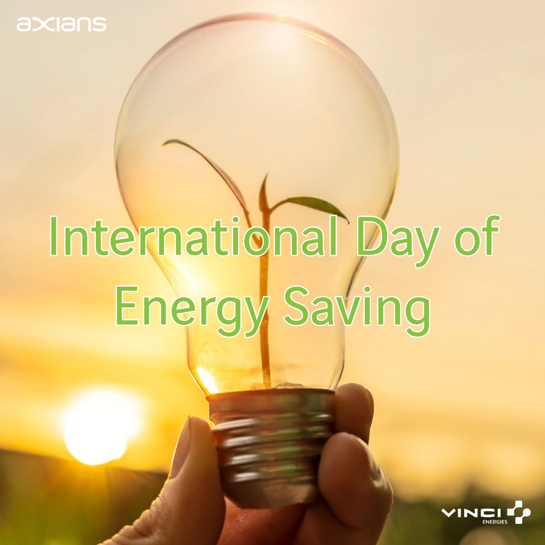 Axiansusa's tweet photo. Join us in marking International Day of Energy Saving on Feb 18th! 🌍💡 Embrace sustainability by adopting energy-efficient practices today for a brighter, greener tomorrow. See how our family of companies is using technology for #EnergySaving
https://t.co/IDWGBu37wf https://t.co/AkBf73NMHw