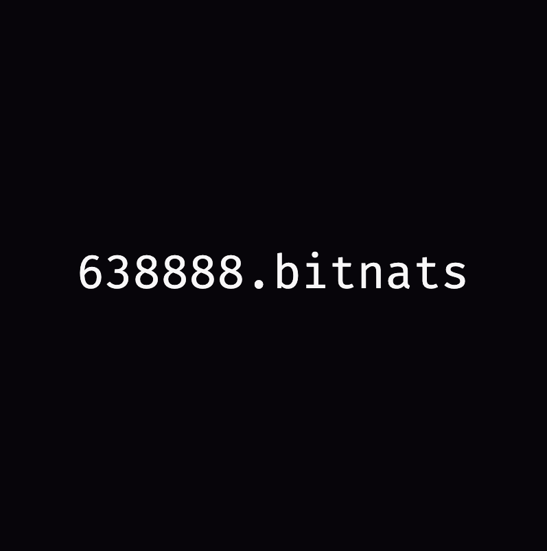 If you missed bitmap, go mint some bitnats