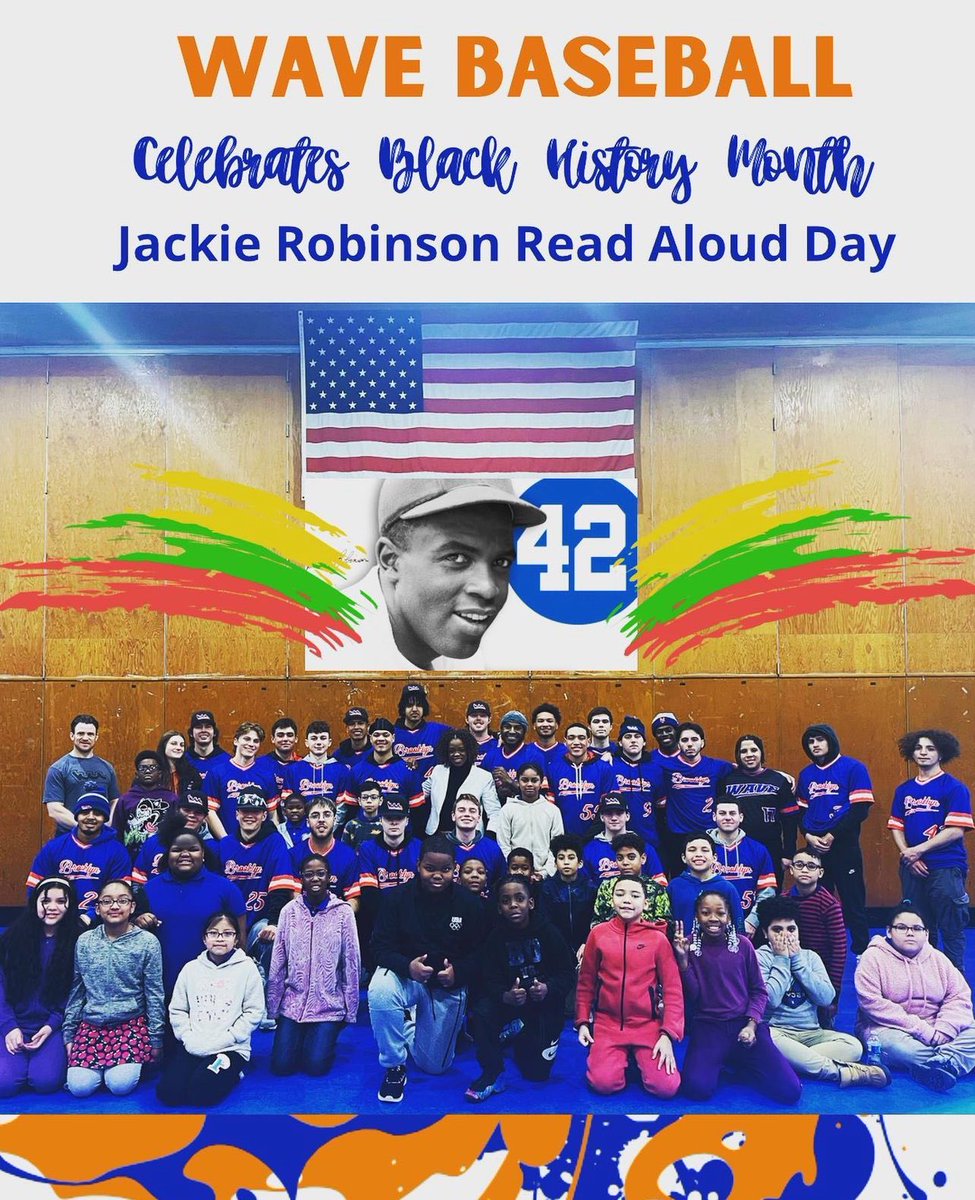KCCWaveBaseball's tweet photo. Wave Baseball spent time this week reading books about Jackie Robinson to elementary school students 📚 https://t.co/xishE0dH1P