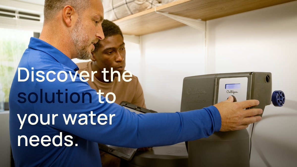 Water isn't one-size-fits-all: treatment options vary. Before you run out to your local big-box store for the same system as your neighbor, we suggest visiting our Water Solutions Finder. Discover your best option to address your water issues:  culliganwater.social/Water-Solution…