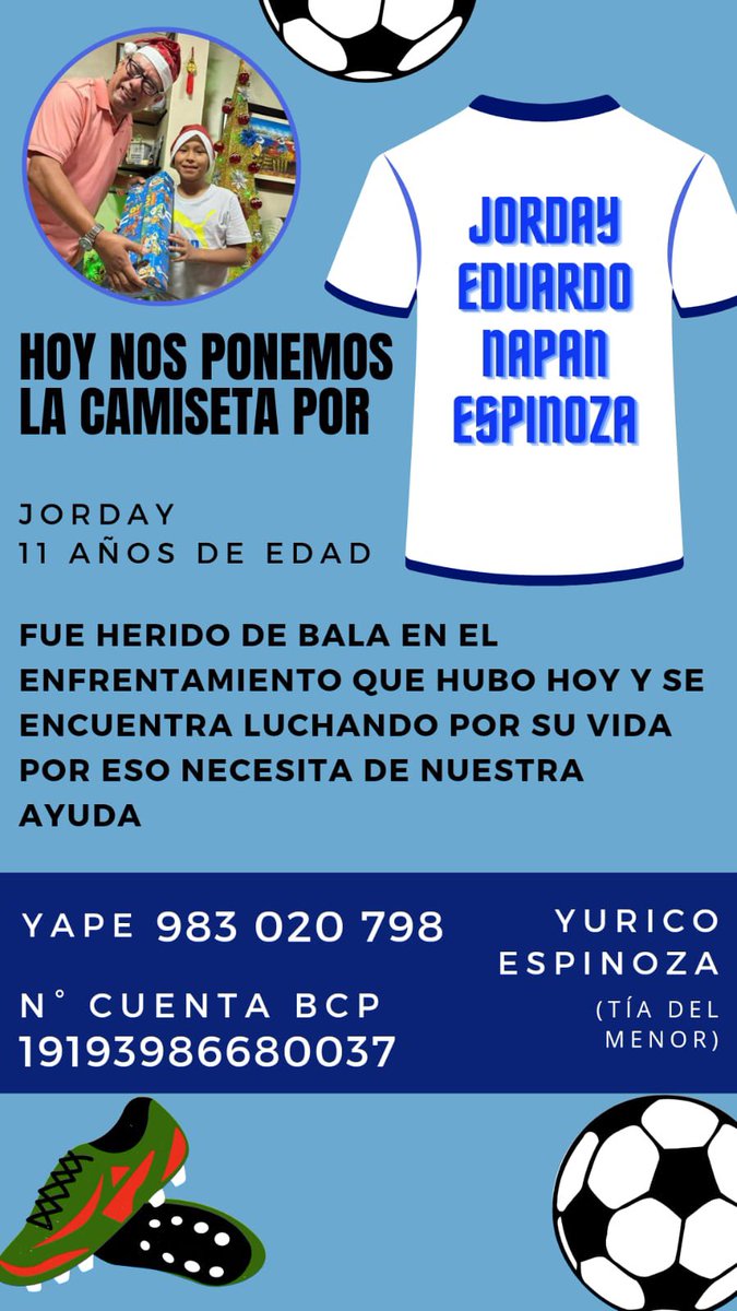 alvindelalluvia's tweet photo. Estamos en el hospital Hipólito Unanue hemos conversado con la abuela de Jorday para confirmar que está si es la cuenta oficial donde pueden mandar su ayuda Por favor compartir todo el dinero va directo a la cuenta de la familia de Jorday! https://t.co/0meQV09waW
