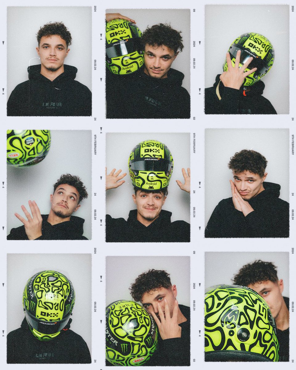 All smiles for the new helmet😁 

<a href="/LandoNorris/">Lando Norris</a> is all set for the season!