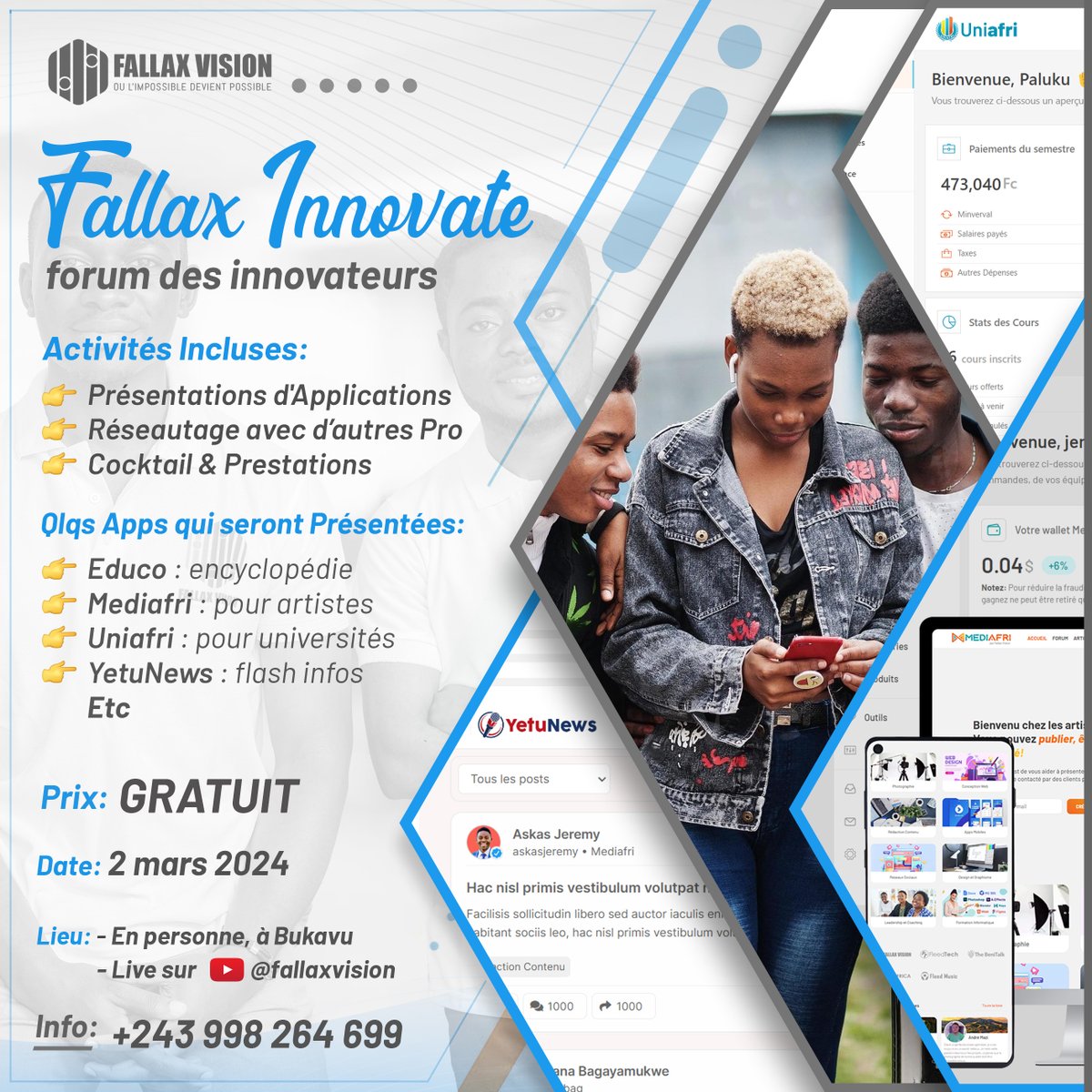 fallaxvision's tweet photo. Inscrivez-vous pour 𝗙𝗮𝗹𝗹𝗮𝘅 𝗜𝗻𝗻𝗼𝘃𝗮𝘁𝗲 via ce lien: https://t.co/IlQDIGgL9d

#FallaxInnovate #FallaxVision https://t.co/0Qwux2fFSm