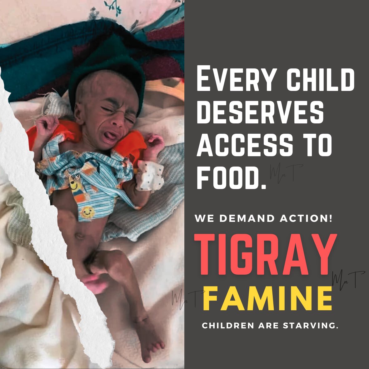 Every child deserves access to food, yet in #Tigray, many are dying of hunger. This is a crisis that demands global attention and action. #TigrayFamine
#Aid4Tigray #AUSummit @USAID @WFP @UNICEFEthiopia @eu_eeas @MikeHammerUSA @USEmbassyAddis