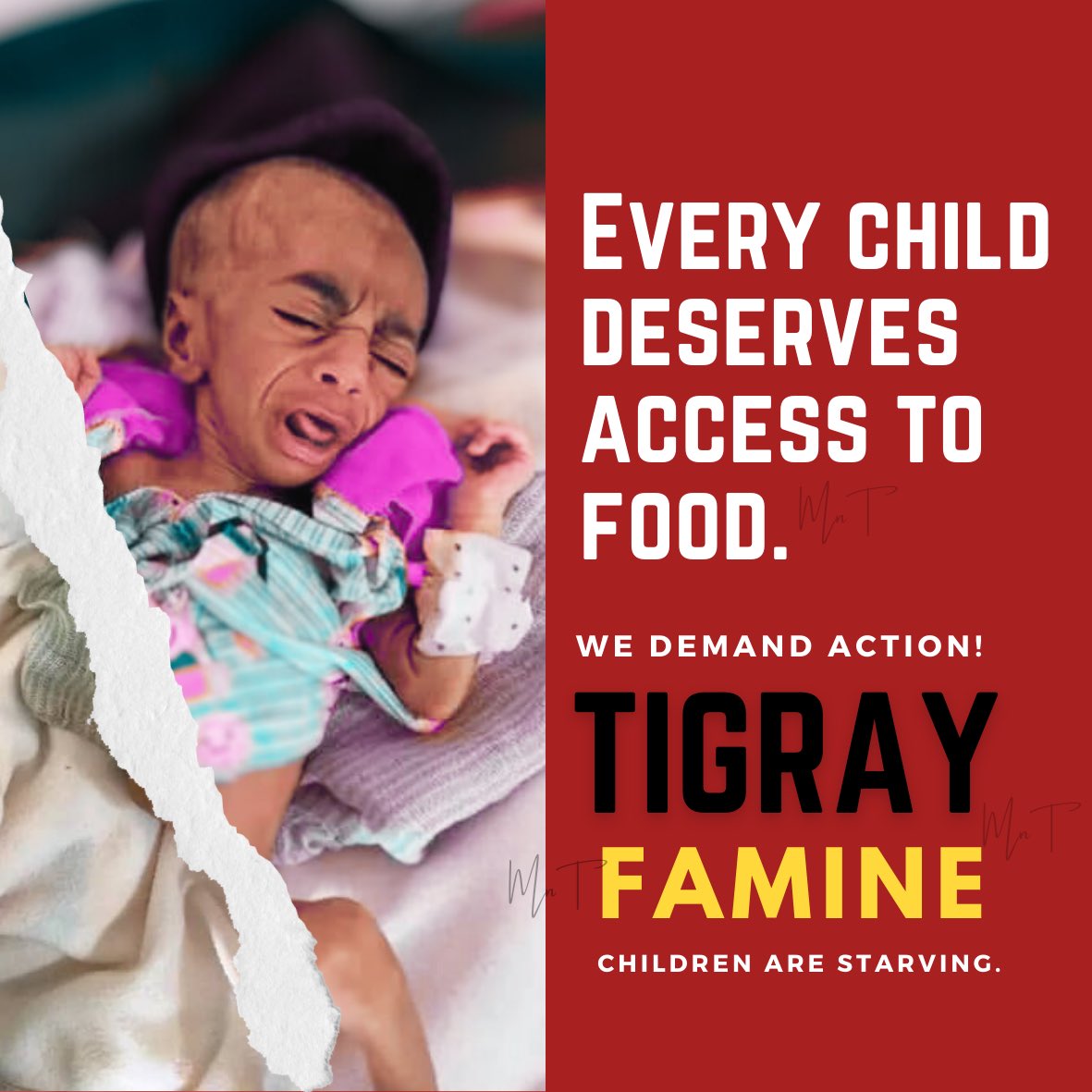 Children are starving in #Tigray, their cries for help echoing across the region. Humanitarian organizations must act now to avert this catastrophe. #TigrayFamine #Aid4Tigray #AUSummit @eu_eeas @UNICEF @SamanthaJPower @WFP_Europe @_AfricanUnion @MikeHammerUSA