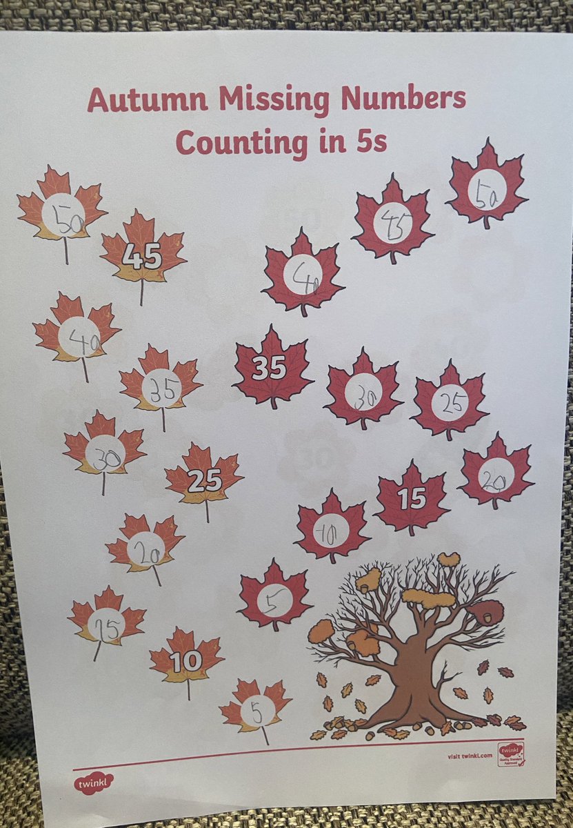 DeeMoxham's tweet photo. K in Y1 has done lots of time tables practice this week for task 4, counting in 2s, 5s and 10s. #OLOLMaths #OLOLHomeworkChallenges @ourladyoflourd1 https://t.co/zmCVBYACMt
