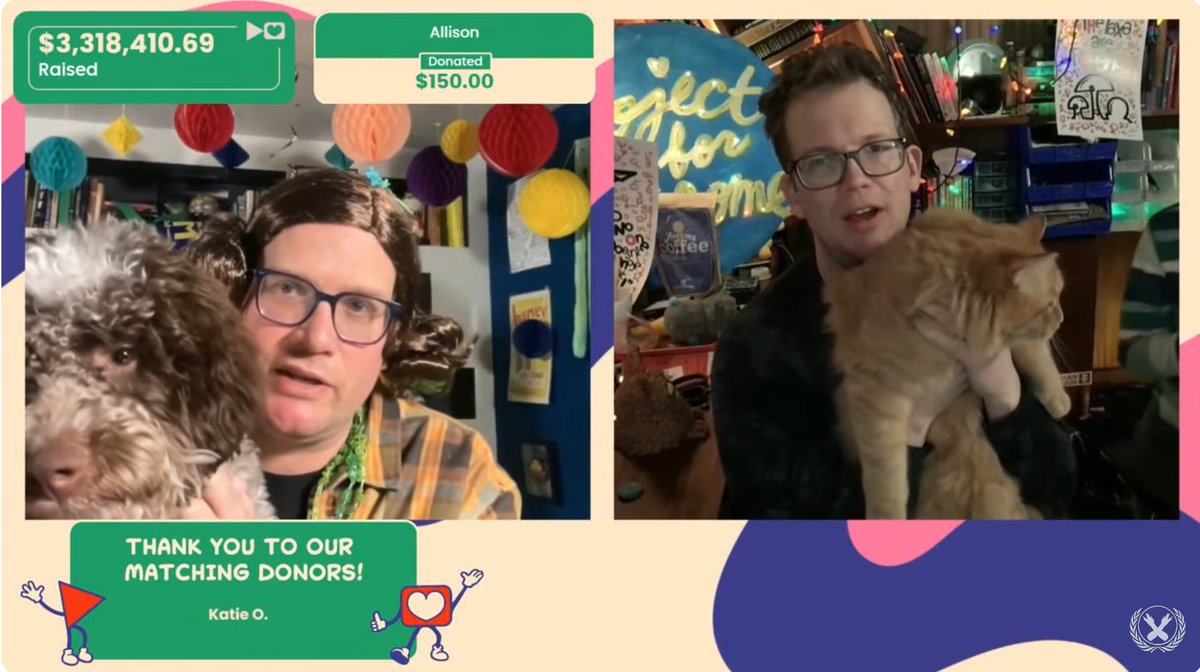 emilyrolsen's tweet photo. #P4A2024 livestream has ended with over $3.371M raised and donations can still be made at https://t.co/EUjyrW4ZvB Thanks to everyone involved for another awesome year! @proj4awesome https://t.co/sEeUyIg8QI