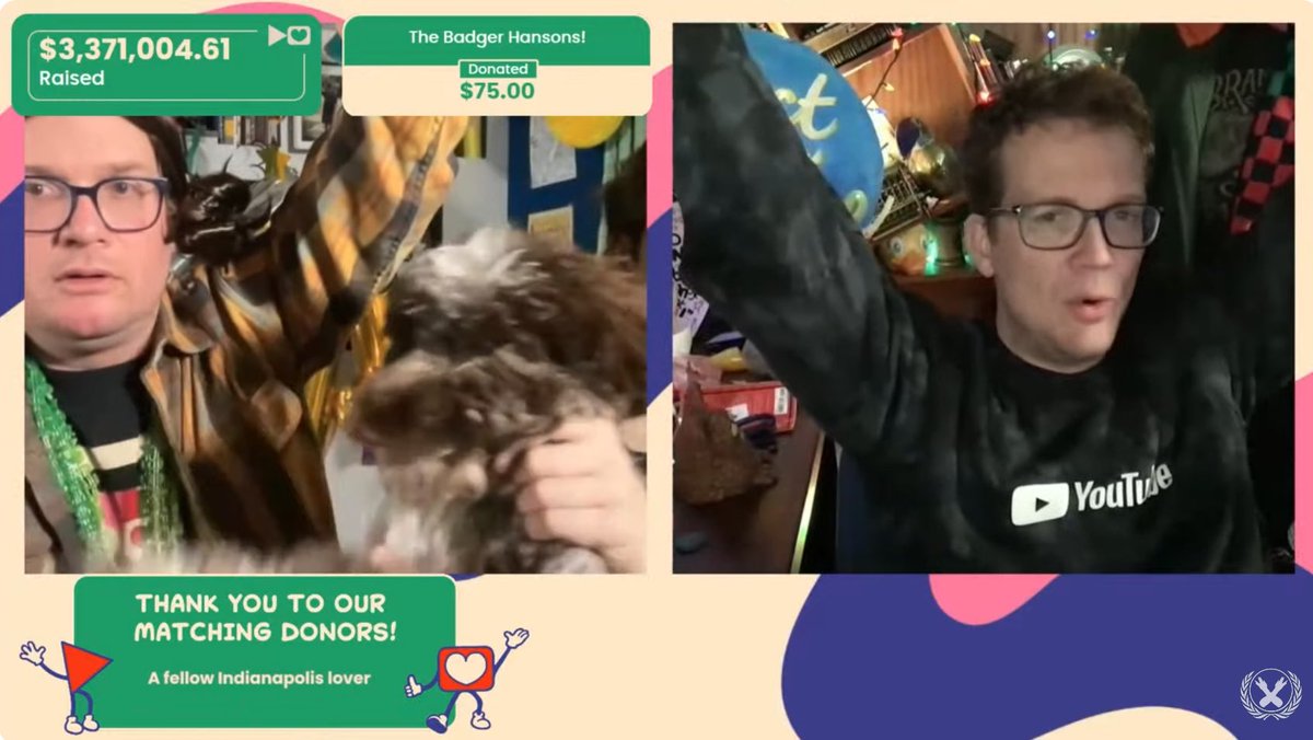 emilyrolsen's tweet photo. #P4A2024 livestream has ended with over $3.371M raised and donations can still be made at https://t.co/EUjyrW4ZvB Thanks to everyone involved for another awesome year! @proj4awesome https://t.co/sEeUyIg8QI