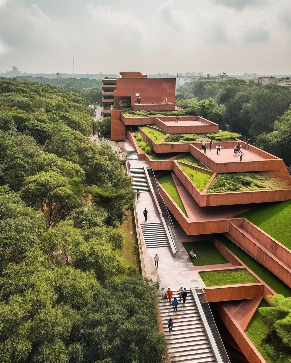 parametricarch's tweet image. "Terracotta Terraces" concept study by Eddy Tavio to design an ancient Chinese landscape art inspired contemporary sustainable campus.