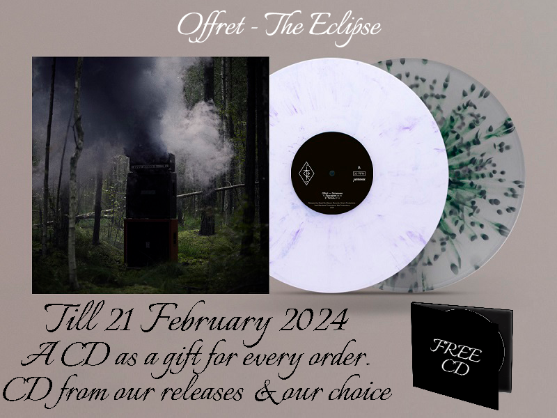 WarProd's tweet photo. #Offret The Eclipse #FutureAlbum #PreOrder
17.99+🚚
Till 21 February 2024 In all Offret LP free CD
From our releases &t our choice
Go to our #Bandcamp and order the LP
https://t.co/tOPSbCxwWP
#WarProductions
#SupportTheUnderground
#Offret
#BlackMetal
#LPFormat https://t.co/oEUDnQcSAe