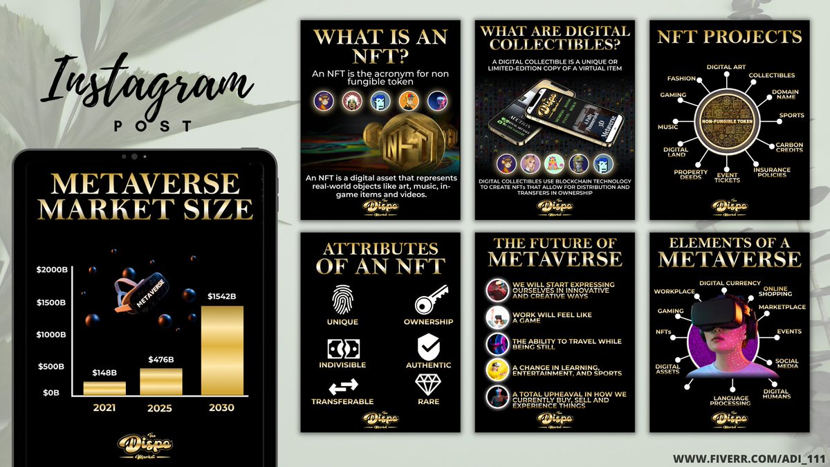 Some graphics I made a while ago for a #Crypto and #NFT web app.
(IG@thedispomarket)
