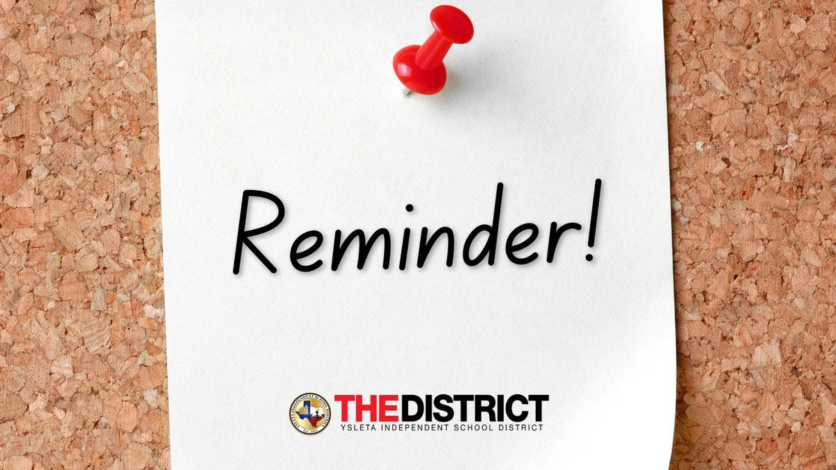 📣Parents #THEDISTRICT would like to remind you that classes WILL BE in session on President's Day, Monday, Feb. 19. 📅 🏫 🍎