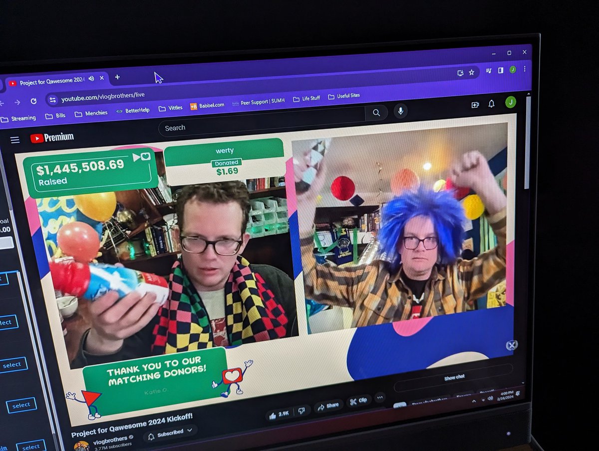 camaro_mama's tweet image. Happy #P4A, y&apos;all. It was so amazing again this year 🥰 Can&apos;t wait to see all the memes and art to come!
#p4a2024 #ProjectForAwesome #DecreaseWorldSuck #Nerdfighteria #Nerdfighters 
 #Jarrod is the true mascot