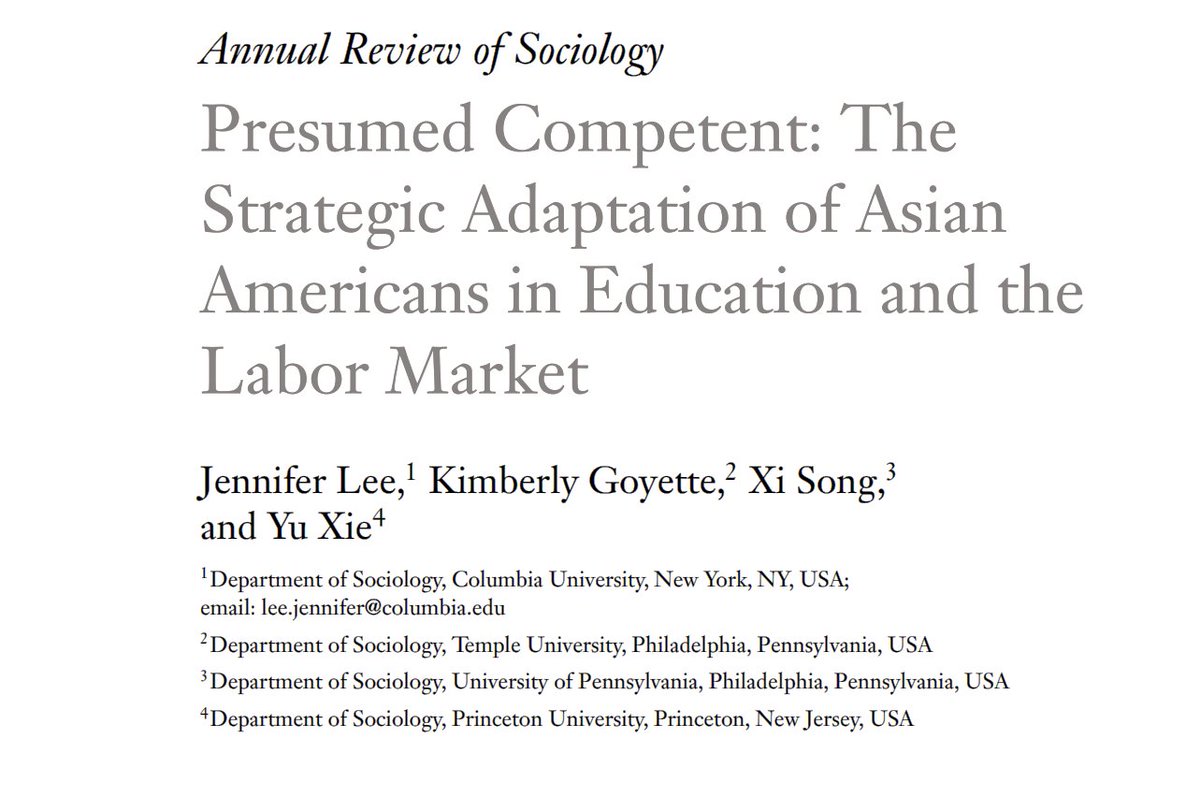 1/ Studies of #bias against #AsianAmericans have focused on the sources & consequences. We rewrite the Q to consider how Asian Americans ANTICIPATE & RESPOND to bias ⬇️⬇️ How do #AsianAmericans seek to preempt bias by STRATEGICALLY ADAPTING to mitigate it? @AnnualReviews 2024