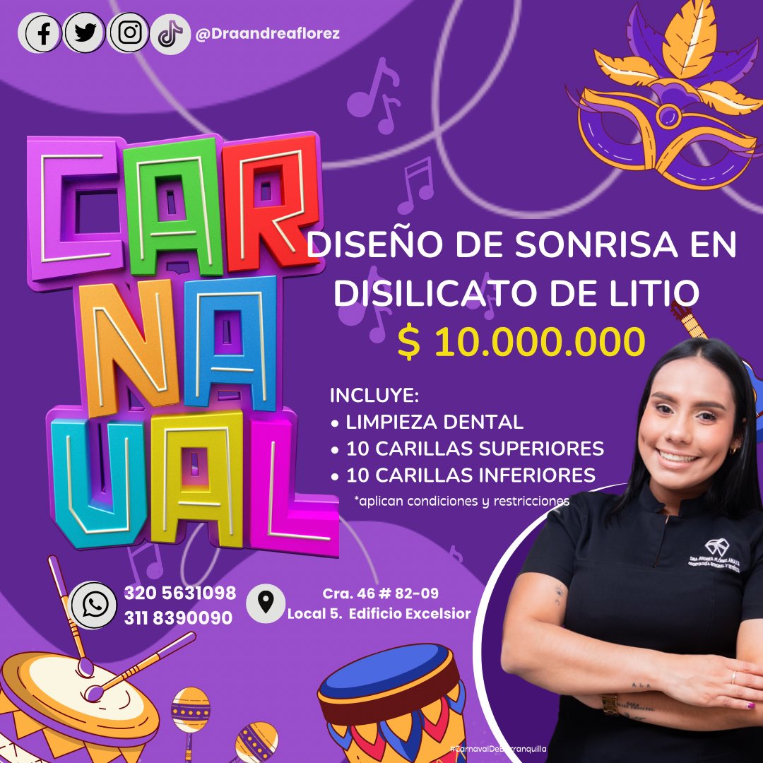 DraAndreaflorez's tweet photo. Aprovecha las promociones 
Aparta tu cita 📅📲 https://t.co/ufGrROl97d
