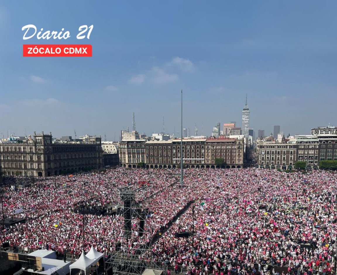 López no es dueño del Zócalo, no es dueño de la bandera nacional, no es dueño de México.
Hoy se marcha por la democracia, hoy se defiende la libertad.