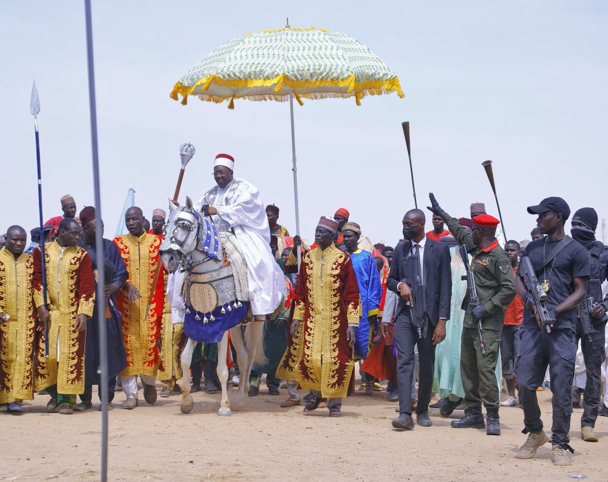 SadeeqKurbe's tweet photo. Kaneem Borno Cultural Summit: Zulum, Buni Attends Durbar Procession

Governors of Borno, Babagana Umara Zulum, and Yobe, Mai Mala Buni, on Sunday, attended a grand durbar procession commemorating a 3-day Kaneem Borno International Summit held in Maiduguri. https://t.co/AZSdwhw6GV