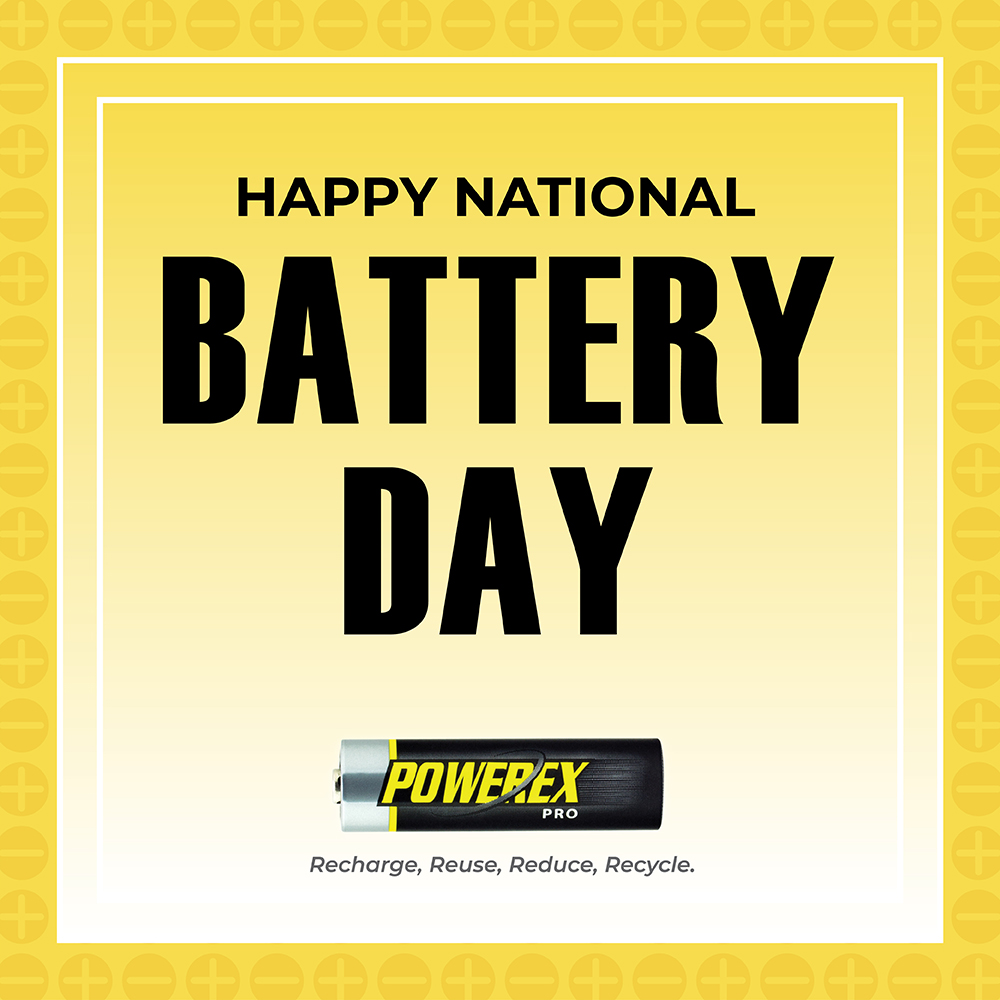 Happy #NationalBatteryDay! Today we help increase awareness on battery use & the importance of recycling them #RechargeReuseReduceRecycle Let’s work together to reduce battery waste! #Powerex SALE: mahaenergy.com/national-batte… @Call2Recycle #Recycle Locations call2recycle.org/locator/