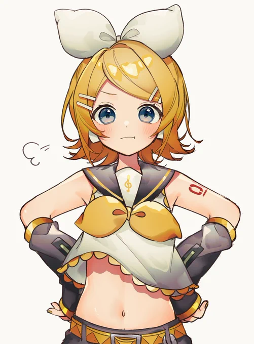 怒っているリンちゃん 