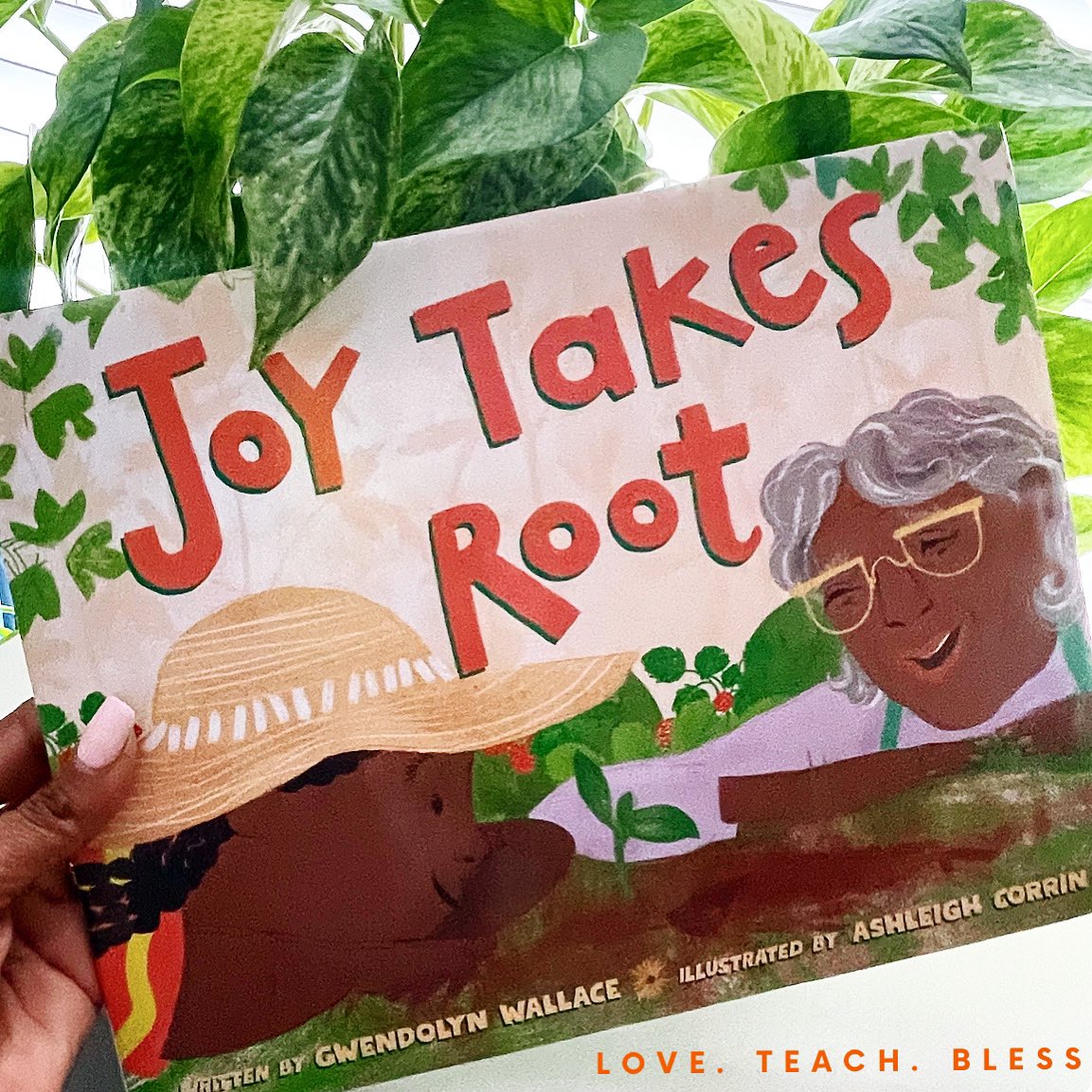 “…take a few deep breaths. During these breaths, it’s important to think about the ancestors who came before us and the ways they took care of this same soul.” Joy Takes Root, Beautiful all the way around. 🪴 #childrensbooks #books #booksforkids #blackauthors