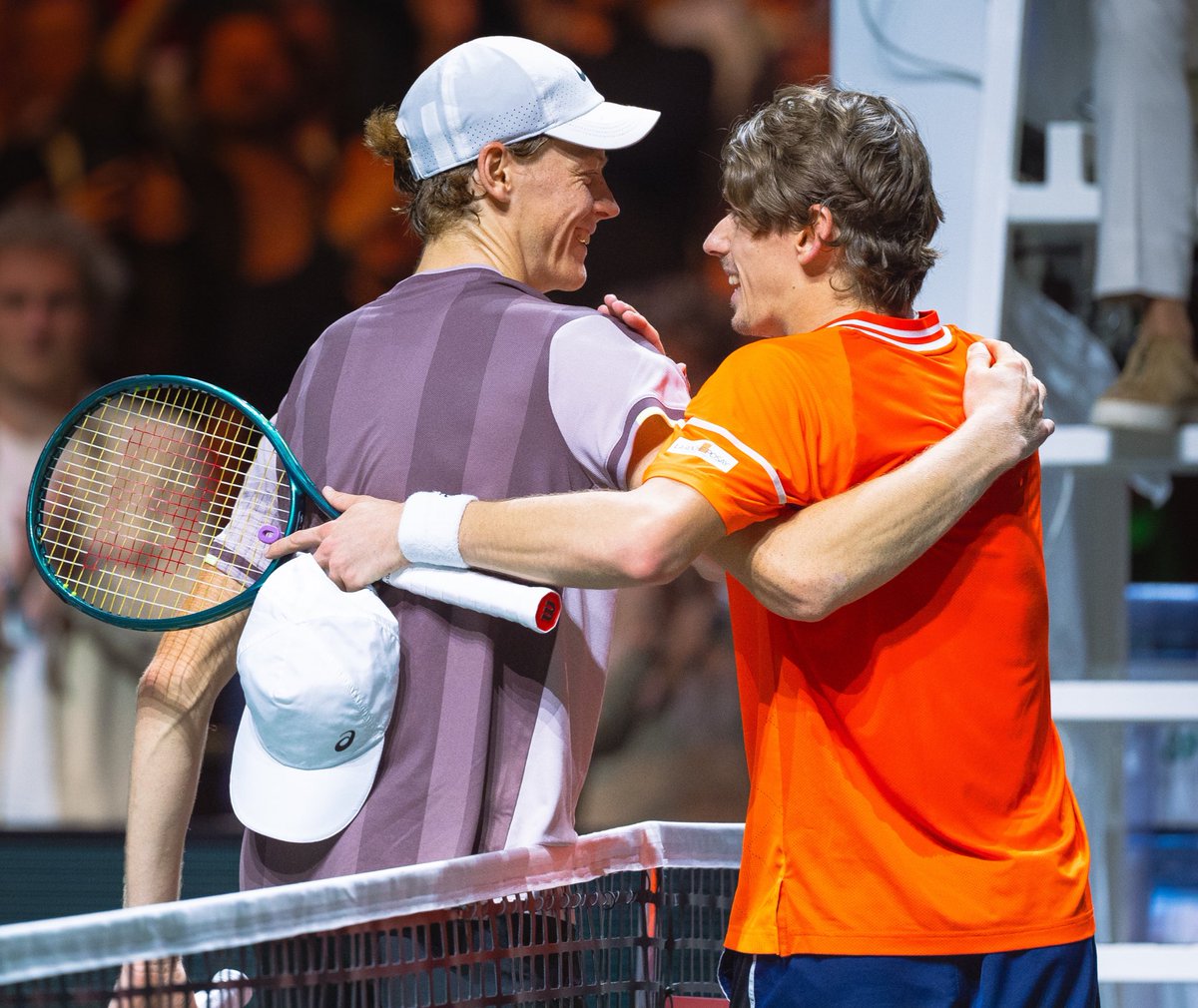 He ran into a red-hot Sinner today, but @alexdeminaur knows he nonetheless has a lot to be proud of after a great tournament. “It’s been a wonderful week and I don’t mind spending my birthday in Rotterdam every year.” Your 🎂 will be waiting again, Alex! 😊 #abnamroopen