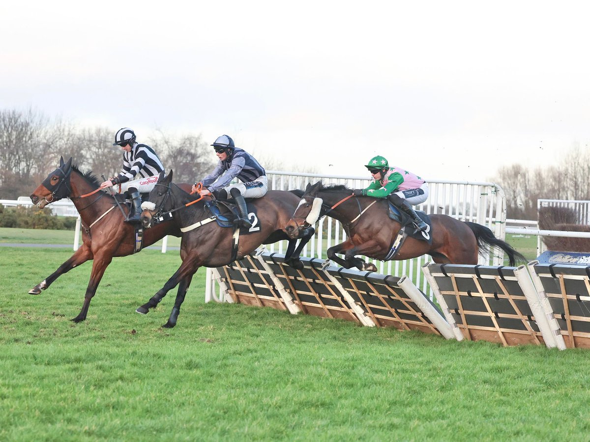 BASHFUL snapping at the heels of the leaders @CoFarrell20 to win the last @MusselburghRace 🏆 💚🩷