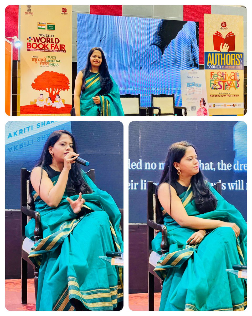 BeingAkriti_'s tweet photo. What an evening it was! Will share videos & pictures soon! Till then a small glimpse 😀
#WorldBookFair #AuthorCorner https://t.co/89QHWxPgWU