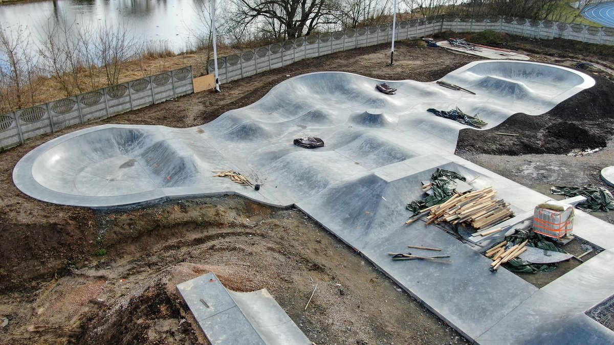 Plac budowy Centrum Sportów Miejskich.  #MińskMazowiecki 

fot. Mińsk Mazowiecki z lotu ptaka - Adam Ziemiński - Fotografia Lotnicza