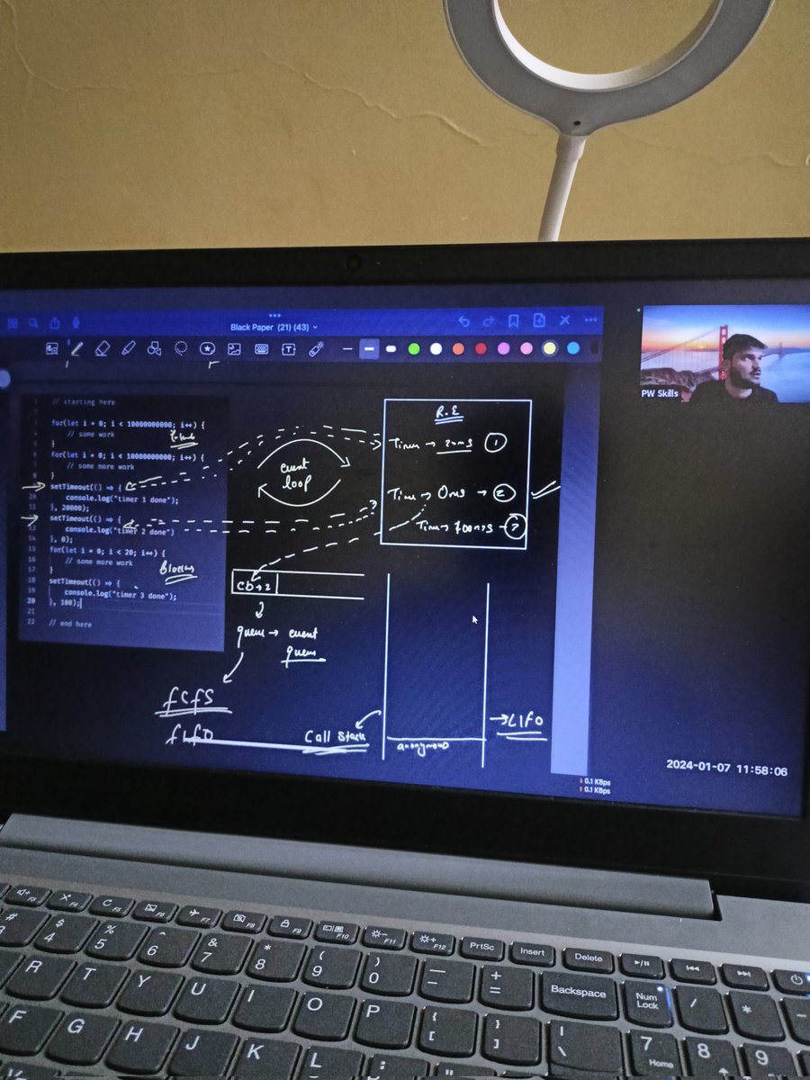 NaveenPattihal's tweet image. Day 88 of #100DaysOfCode. 🚀
Just had the most fun JS session! 

I learned about the ASYNCHRONOUS behavior of JS in detail thanks to @isanketsingh! 👏 His teaching style is 💯, making complex topics easy with great examples.

Can&apos;t wait for the next session on async issues!