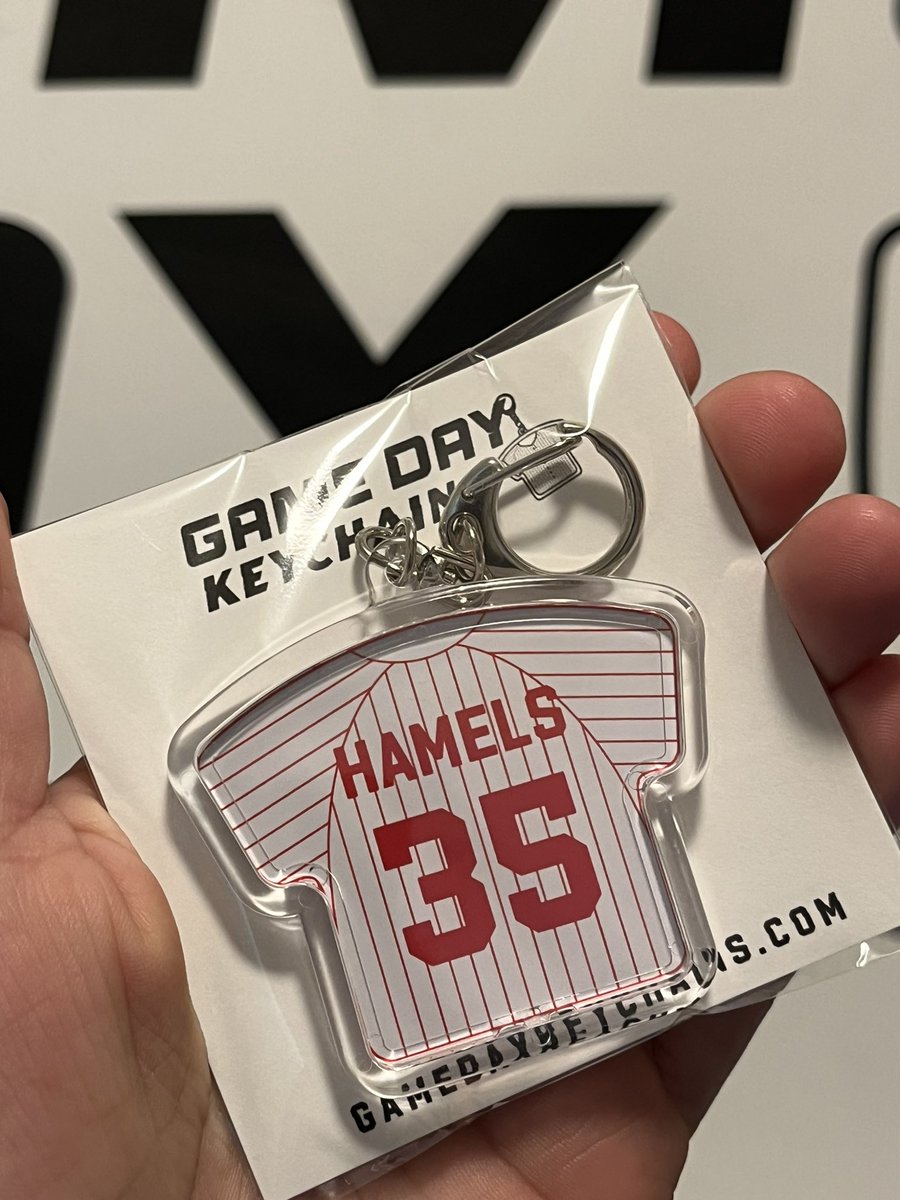 gamedaykeychain's tweet photo. @ColeHamels ordered his own #gamedaykeychain yesterday! Super fun making this for the 08’ World Series MVP 👏🏼⚾️ https://t.co/Is33MJ5xsg