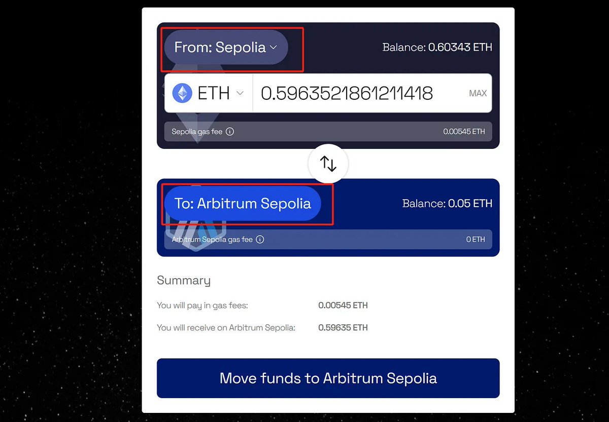三、领水🔸先进入游戏官网，https://t.co/9HZ8T2bpwE 🔸链接钱包，确保钱包切换到Arbitrum Sepolia  (Testnet) 网络。 一）正常领水（适用于有撸毛基础的用户） 相关链接：https://t.co/tZUuYF1m9v  也可以用Alchemy领水，但注册有点困难：https://t.co/XKbcrpFKZa 获取 ...