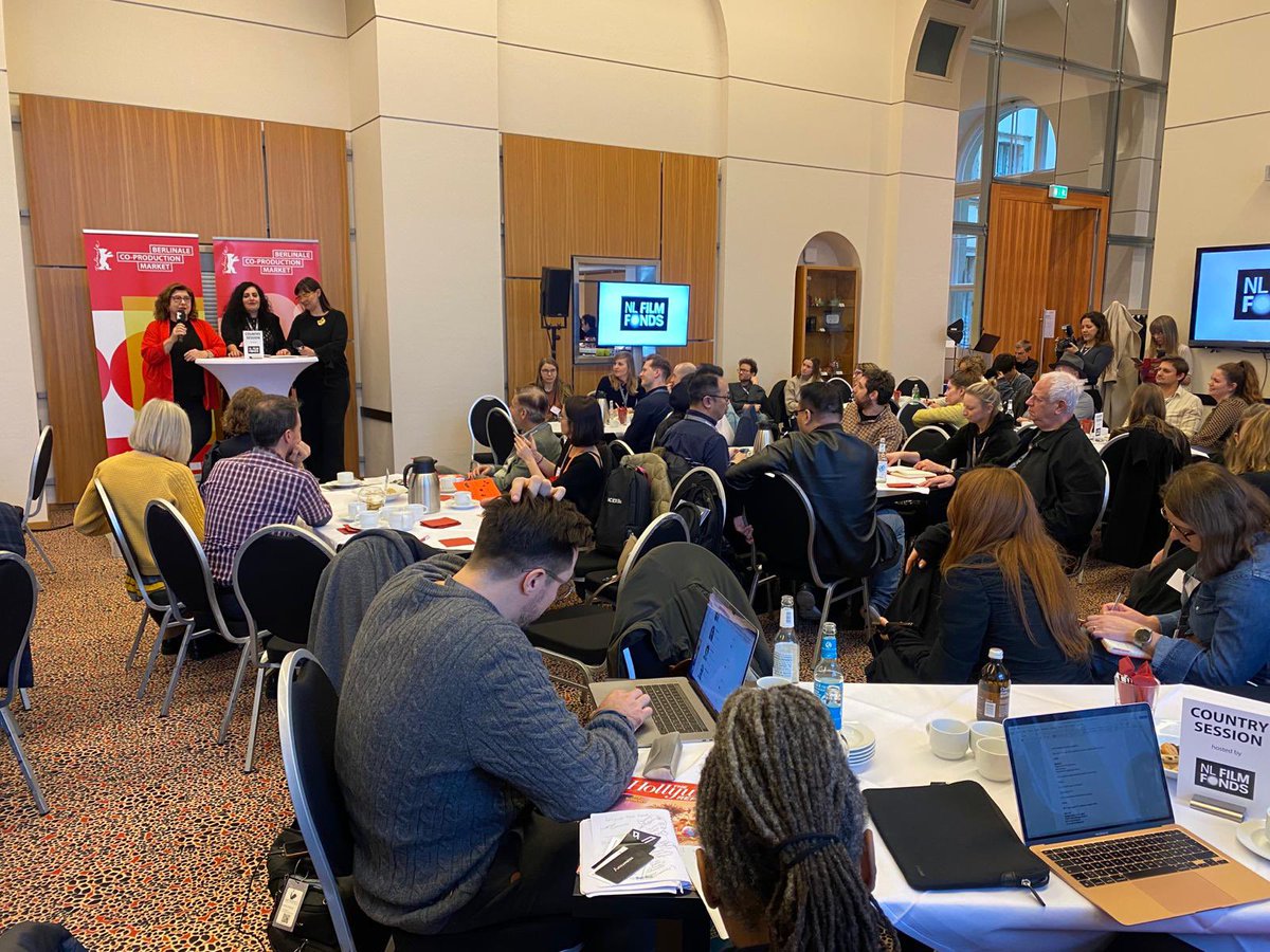 ➡️Our team #investinspain, <a href="/fabiabventura/">Fabia Buenaventura</a> and ICAA today promoting Spain🇪🇸 in the "Country Session" within the co-production part of the market 🎥

👏🏻Thanks for coming and see you all in #Spain 🎬 <a href="/SpainAVSHub/">Spain Audiovisual Hub</a> #efm_berlinale #Berlinale2024