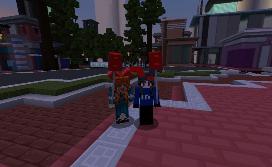 EsapibaV's tweet photo. Las Hermanas Luna en forma Cubitos 
@srtaNeftis. 

Ya queda Nada Para TownNet @aurorastudiomc 
Hoy no se pierdan el directo de @imUliseh Para enterarse de todo <3 
#Minecraft #TownNet #AuroraStudios https://t.co/s3Rr7aRQ5W