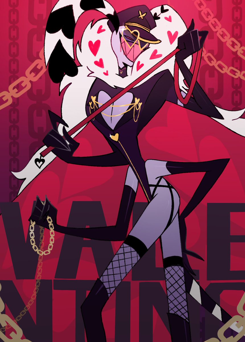 cherriimiu's tweet photo. That one Valentino photo redraw 😝🩷🙏 #HazbinHotel #Valentino https://t.co/TZbwiEHIuM