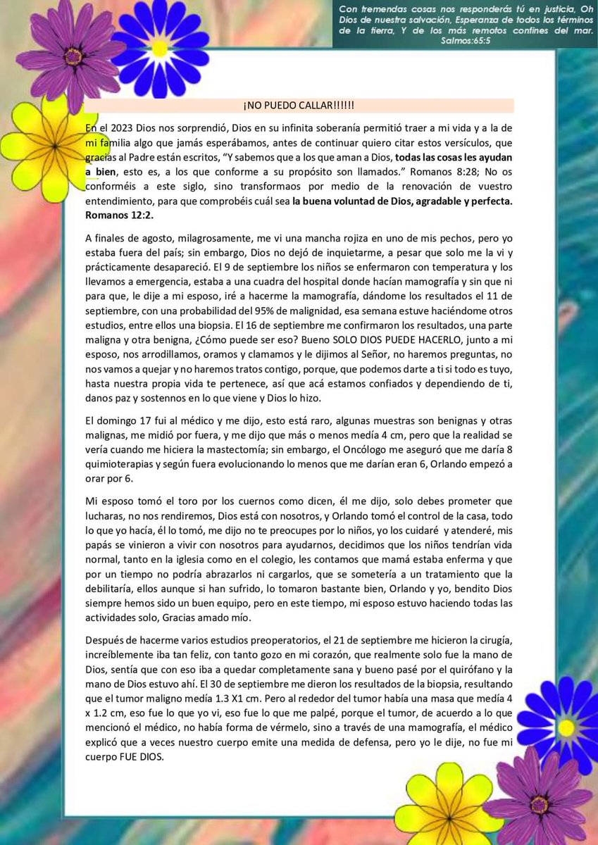 yanethdeGrande2's tweet photo. Un testimonio de Sanidad Cancer de Mama @PastorMNunez @ibvn_org @jerezmusic @sarahjerez su música fue un refrescante osis que Dios usó en mi vida en este tiempo https://t.co/ObQqyOu6w5