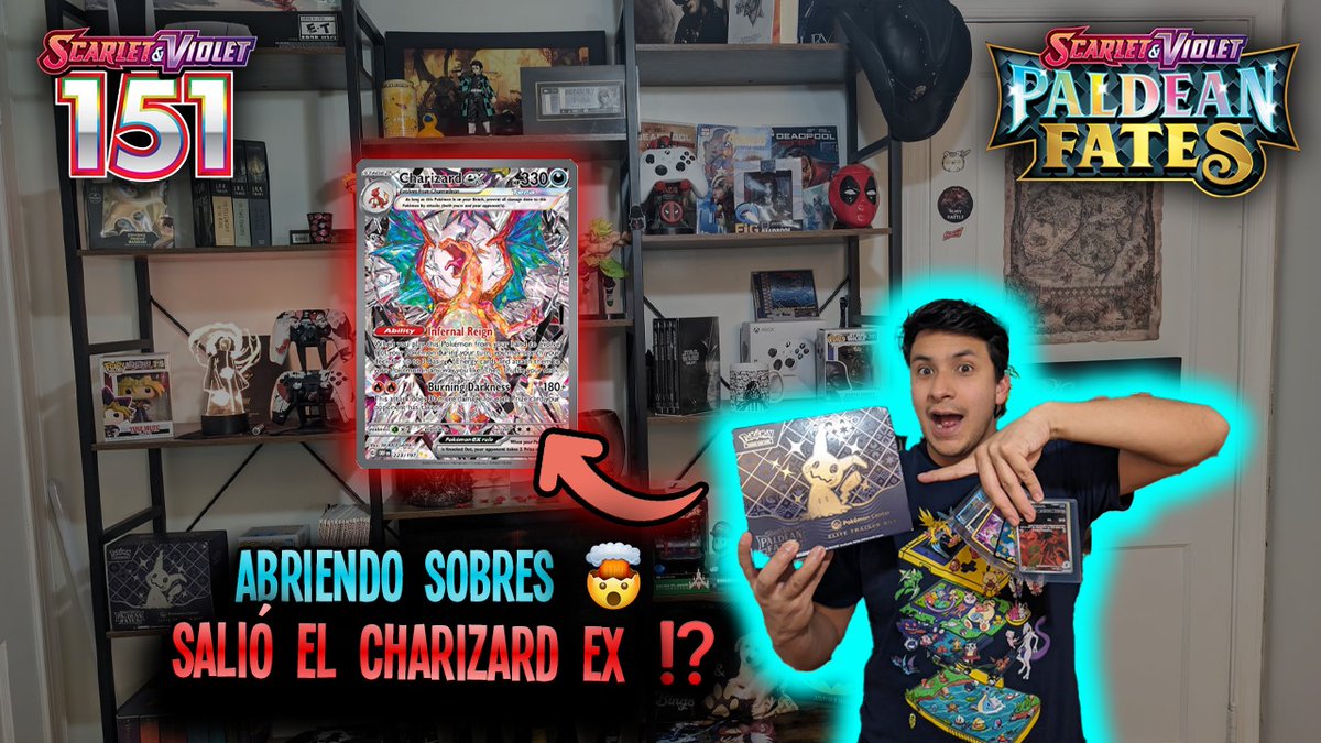 Dante_Legends's tweet photo. Hay nuevo video 🤯 está Épico!!! Abrimos por primera vez unos sobres Pokemon y un UNBOXING del Paldean Fates. Les dejo el link , les va a gustar. 
https://t.co/RCKpBvcviD https://t.co/OdVC8xJHcY