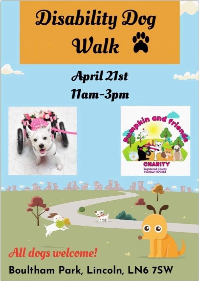 Friends of twitter ... who is coming to this?
All dogs, and well behaved owners are welcome! 
Raising money for dogs with disabilities, they have already help 700 in 2 years! 
If you want more info, just message! 
#dogsoftwitter #helpdogs #dogswithdisabilities #lincolnshire