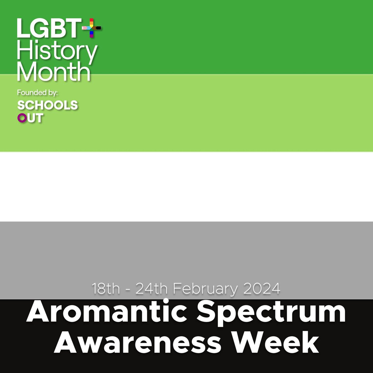 The 18th to 24th February is #AromanticSpectrumAwarenessWeek

Aromantic (Aro) people typically experience little to no romantic attraction.

Not all Aromantic people are Asexual and Aromantic  people can have relationships.