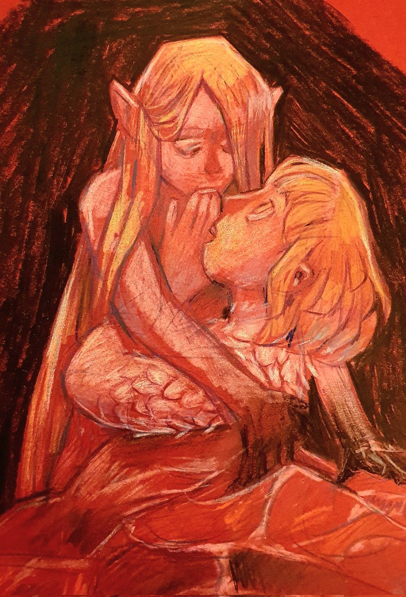 ファリントーデン ,マルシル 「Using up some leftover red paper and tho」|Myra! @ 🇸🇪のイラスト